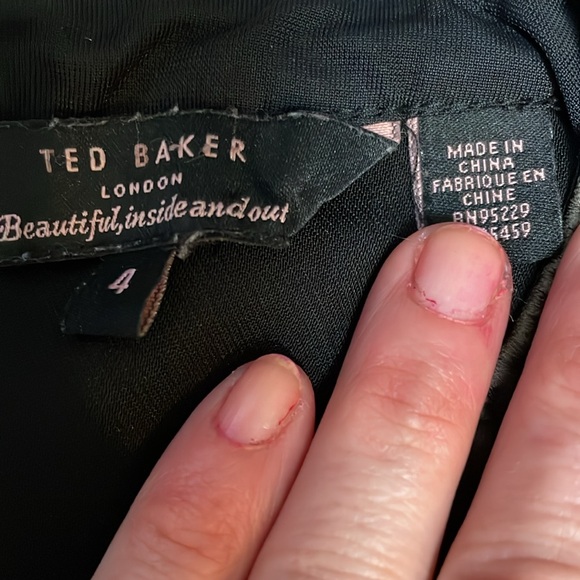 Ted baker leather trimmed top - Picture 2 of 6